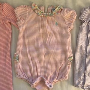 Set of 3 Ralph Lauren onesie outfits - 6months